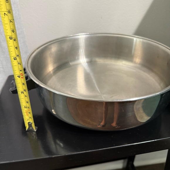 Flavor Seal 10 inch stainless steel Dome Lid dual handles - Picture 5 of 8